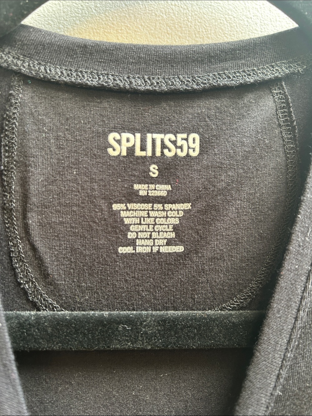 SPLITS59 Frida Ruched Racerback Black Tank - Picture 7 of 8